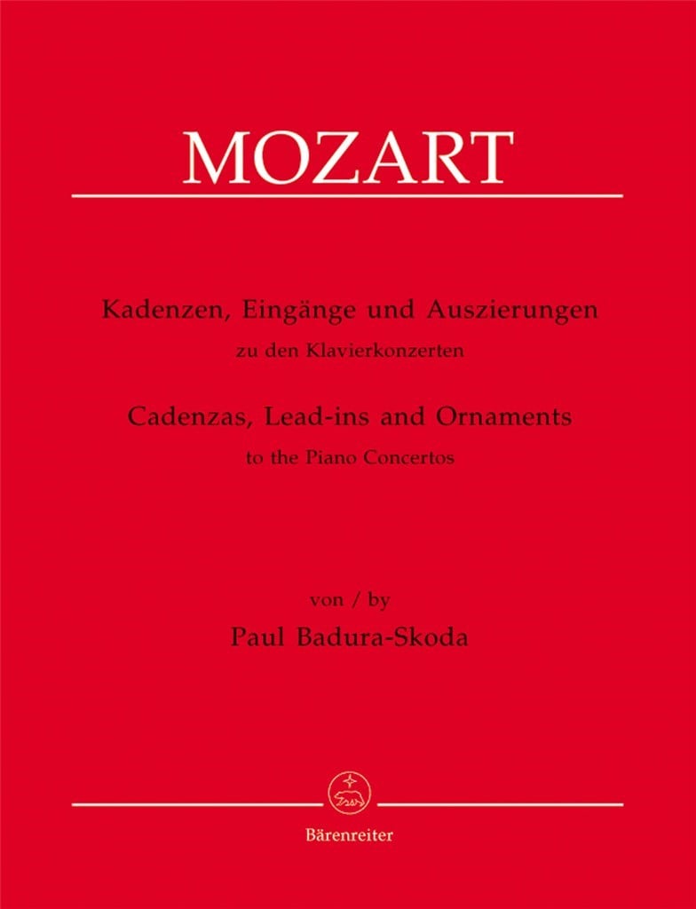 Cadenzas Mozart Piano Concerti